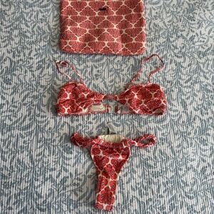 Triangl swimwear velvet Paisley Bikini Set NWOT